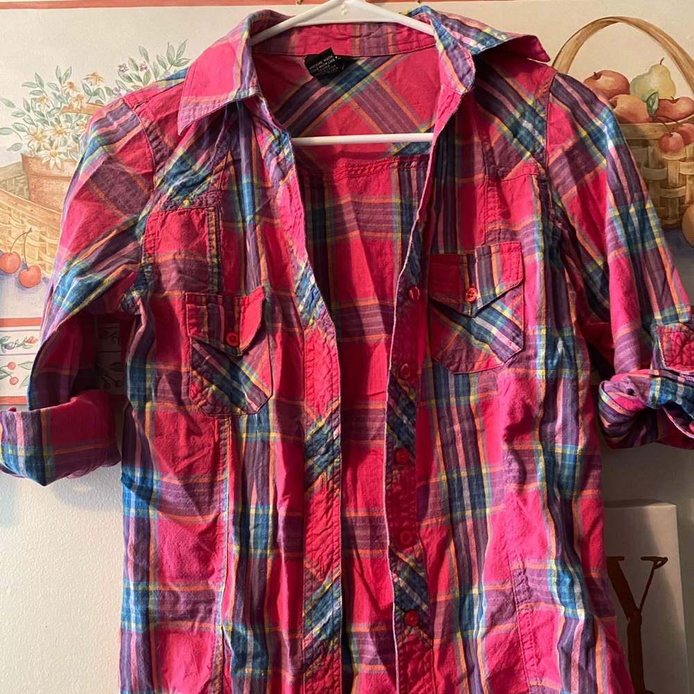 Rue21 Pretty Pink Plaid 💝